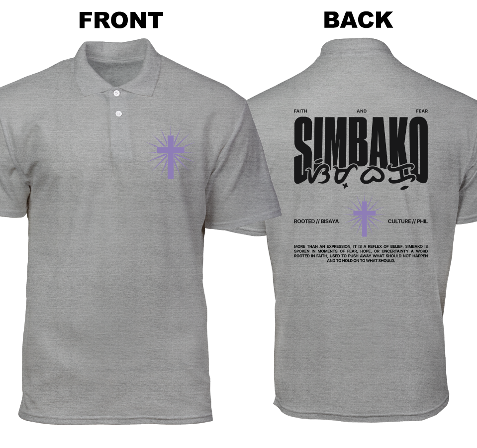 Cotton Polo Shirt: Simbako (Front and Back)
