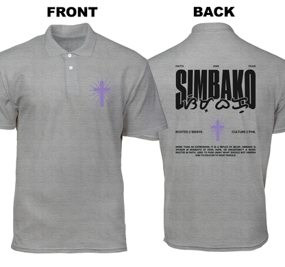 Cotton Polo Shirt: Simbako (Front and Back)