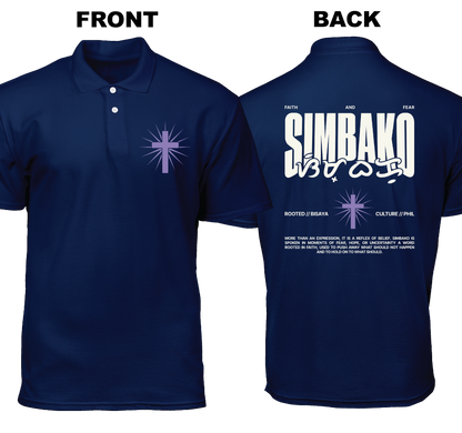Cotton Polo Shirt: Simbako (Front and Back)