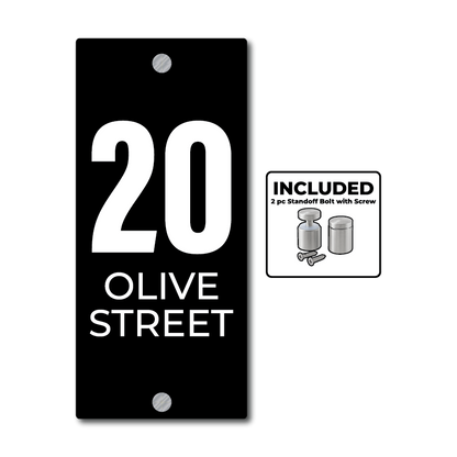 House Number Plate: Simple