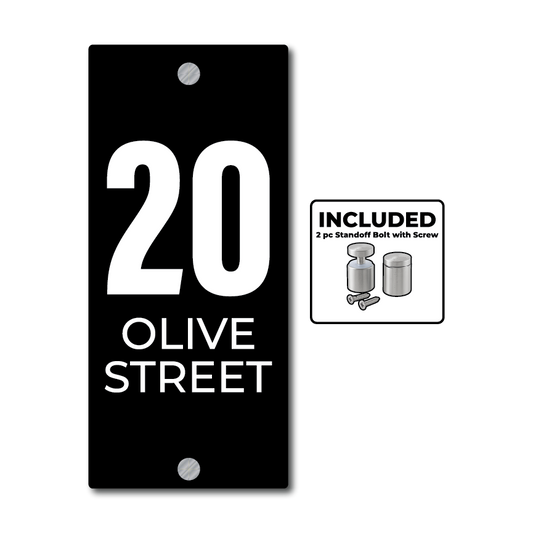 House Number Plate: Simple