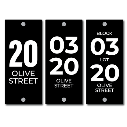 House Number Plate: Simple