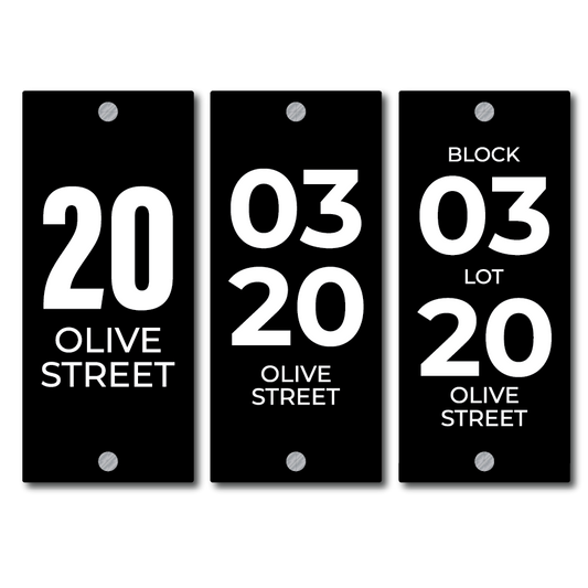 House Number Plate: Simple