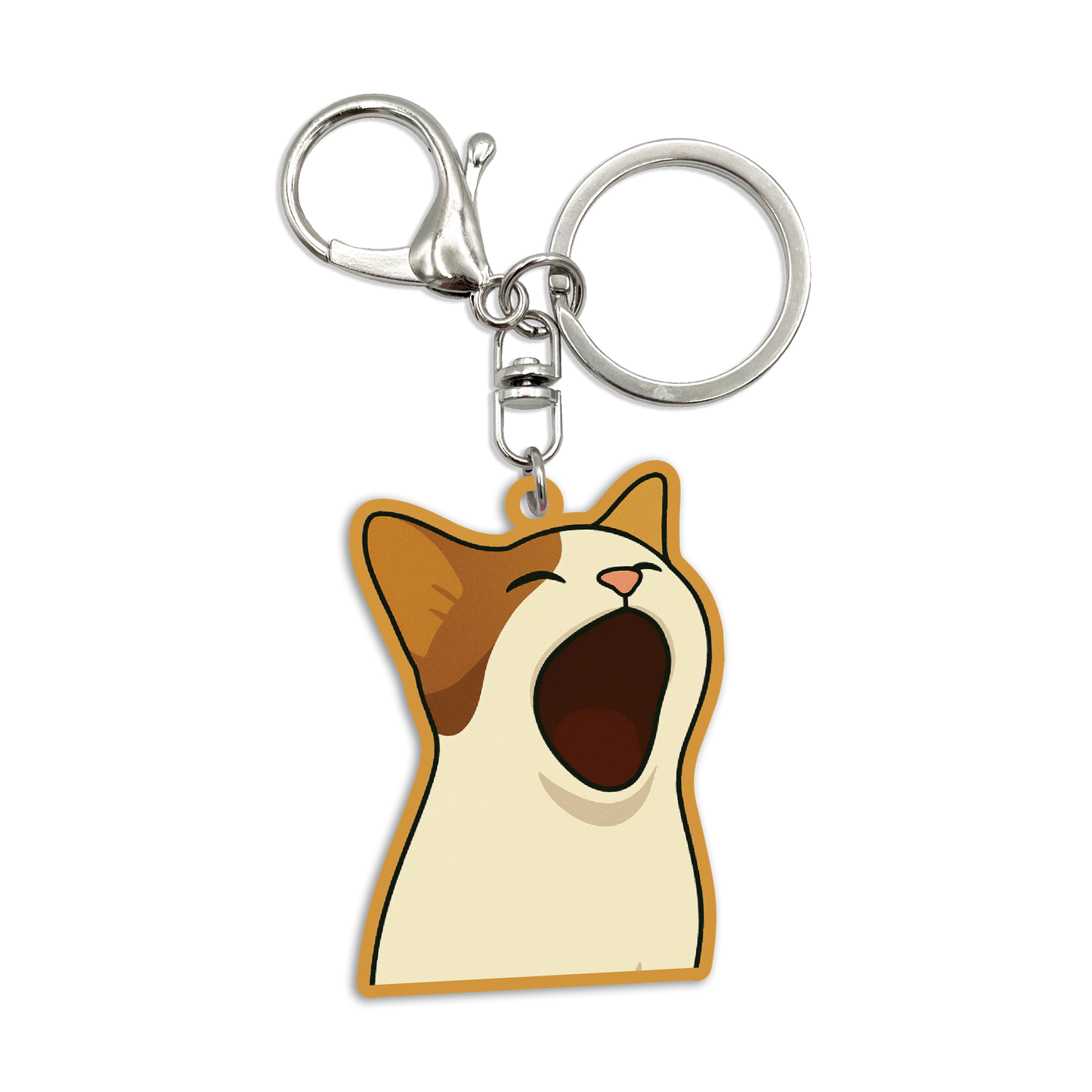 Acrylic Bag Charm: Singing Cat