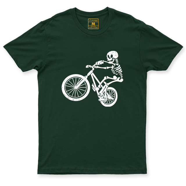Drifit Shirt: Skeleton Cyclist