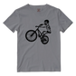 Cotton Shirt: Skeleton Cyclist