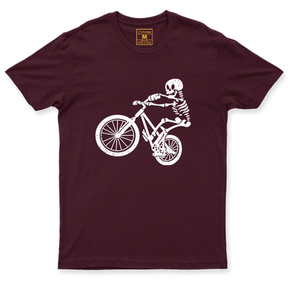 Drifit Shirt: Skeleton Cyclist