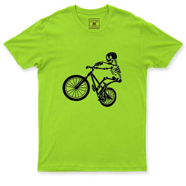 Drifit Shirt: Skeleton Cyclist