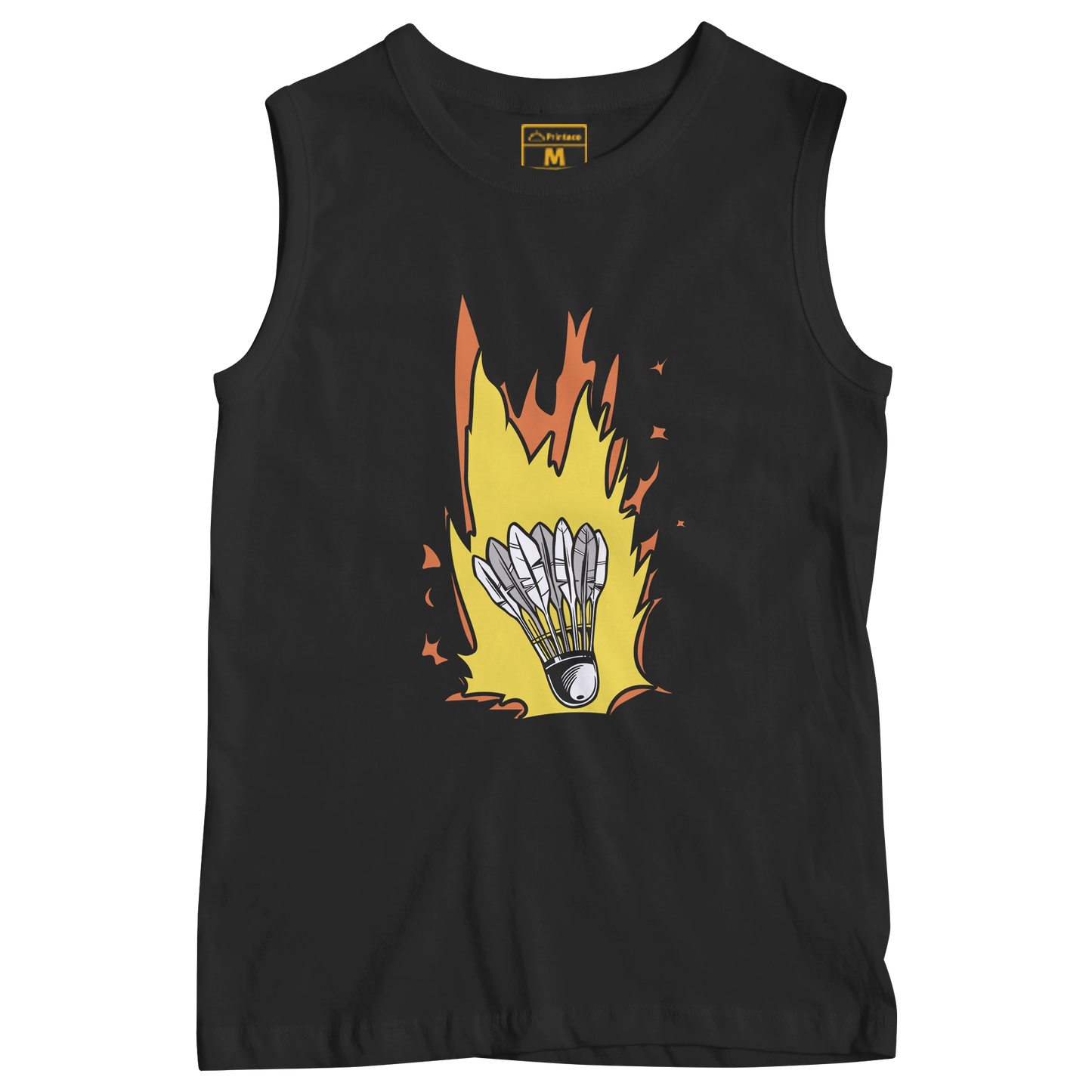 Sleeveless Drifit Shirt: Shuttlecock Meteor