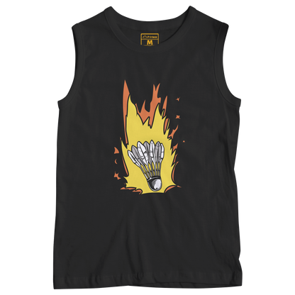 Sleeveless Drifit Shirt: Shuttlecock Meteor