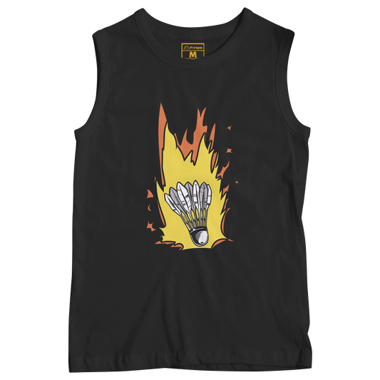 Sleeveless Drifit Shirt: Shuttlecock Meteor