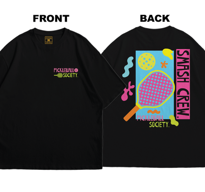 Premium Oversized Cotton Shirt: Smash Crew (Front and Back)