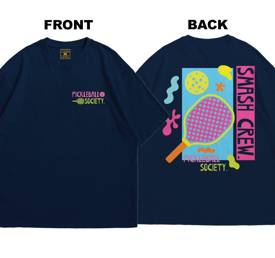 Premium Oversized Cotton Shirt: Smash Crew (Front and Back)