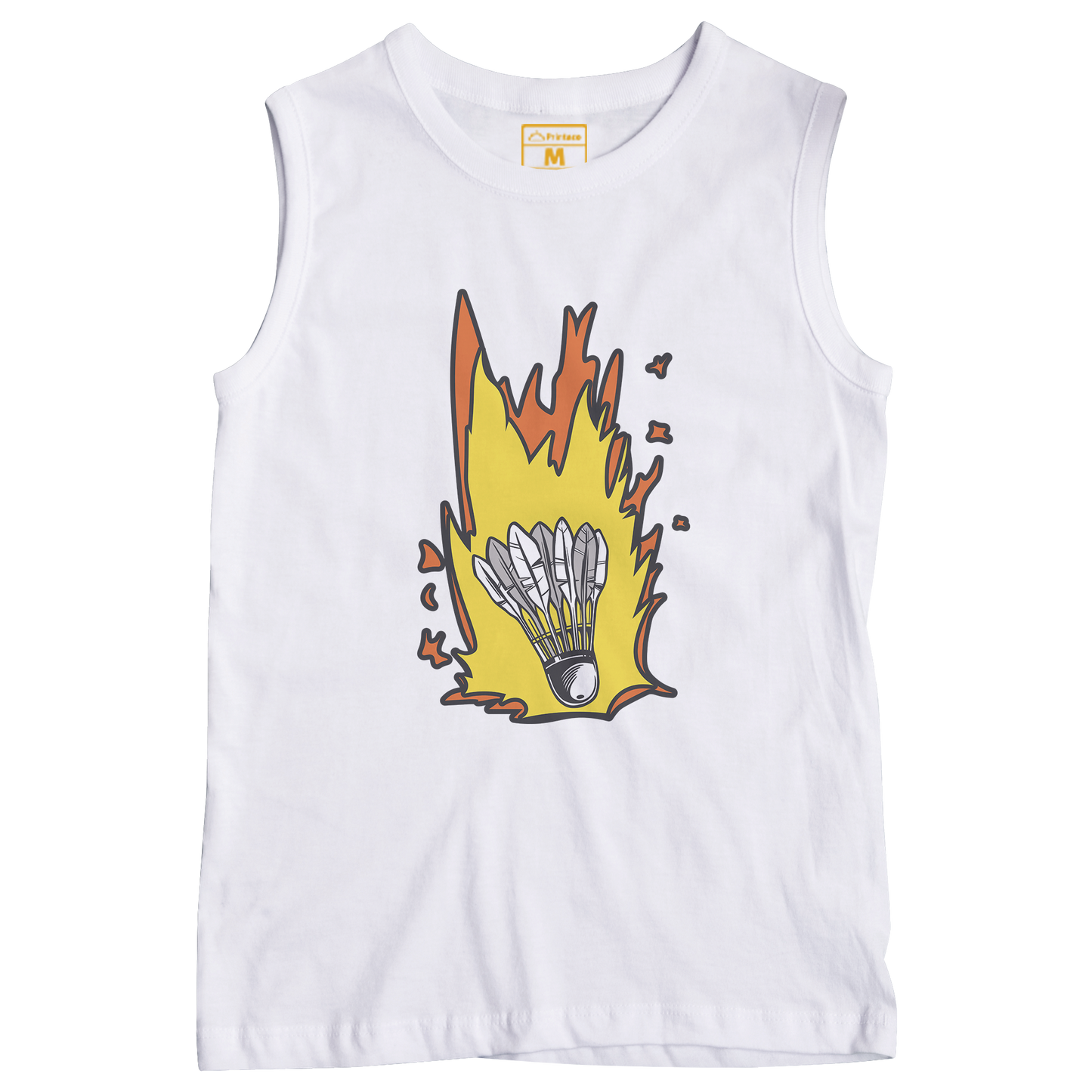 Sleeveless Drifit Shirt: Shuttlecock Meteor