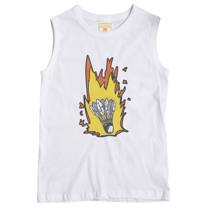 Sleeveless Drifit Shirt: Shuttlecock Meteor