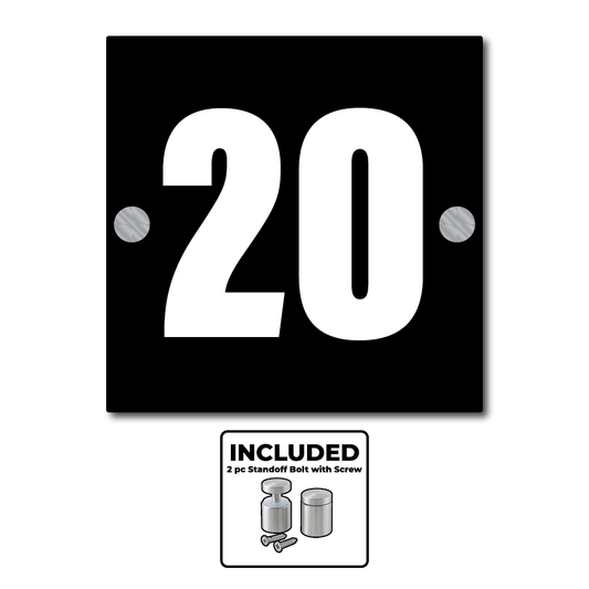 House Number Plate: Square