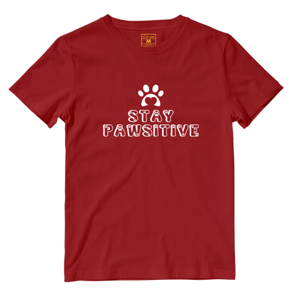 Cotton Shirt: Stay Pawsitive