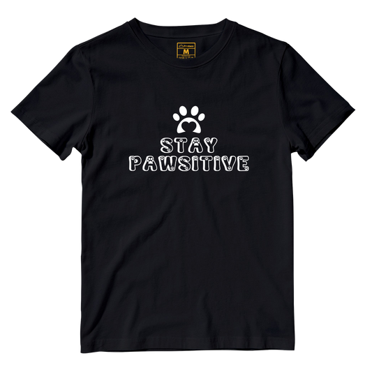 Cotton Shirt: Stay Pawsitive