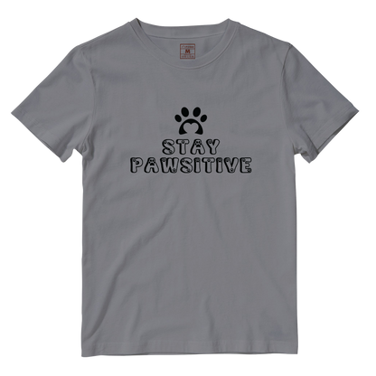Cotton Shirt: Stay Pawsitive
