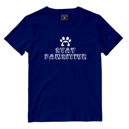 Cotton Shirt: Stay Pawsitive