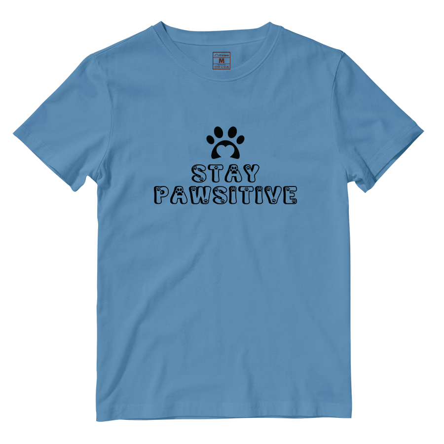 Cotton Shirt: Stay Pawsitive