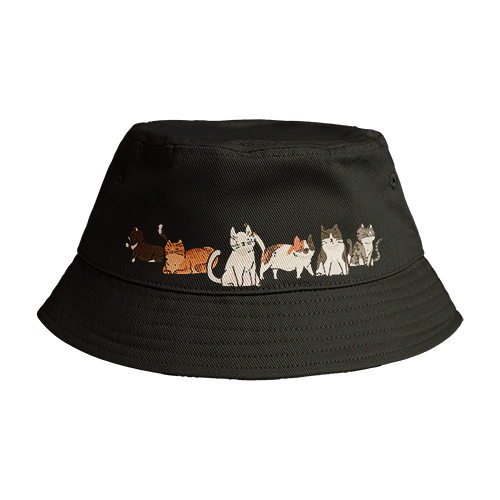 Reversible Bucket Hat: Stray Cats