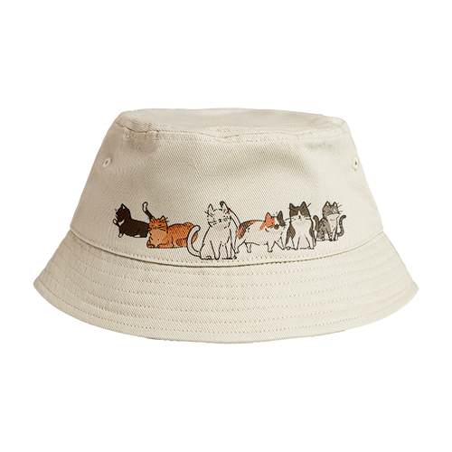 Reversible Bucket Hat: Stray Cats