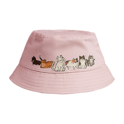 Reversible Bucket Hat: Stray Cats