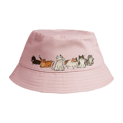 Reversible Bucket Hat: Stray Cats