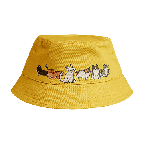 Reversible Bucket Hat: Stray Cats