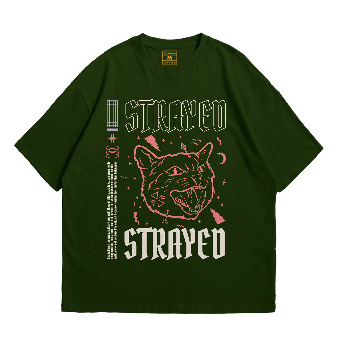 Premium Oversized Cotton Shirt: Strayed