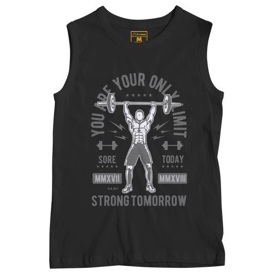 Sleeveless Drifit Shirt: Strong Tomorrow