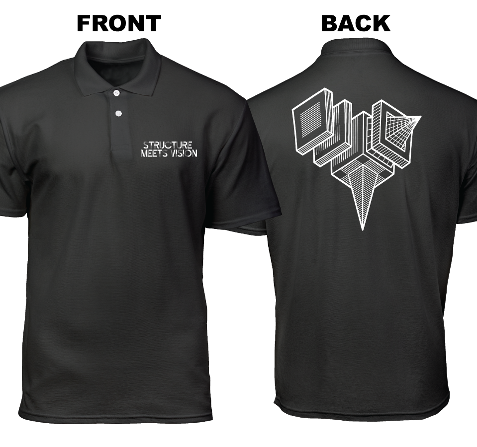 Cotton Polo Shirt: Structure Meets Vision  (Front and Back)