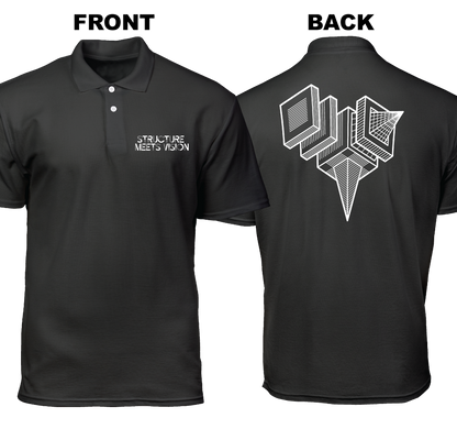 Cotton Polo Shirt: Structure Meets Vision  (Front and Back)