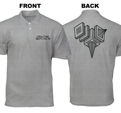 Cotton Polo Shirt: Structure Meets Vision  (Front and Back)