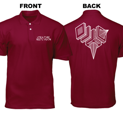 Cotton Polo Shirt: Structure Meets Vision  (Front and Back)