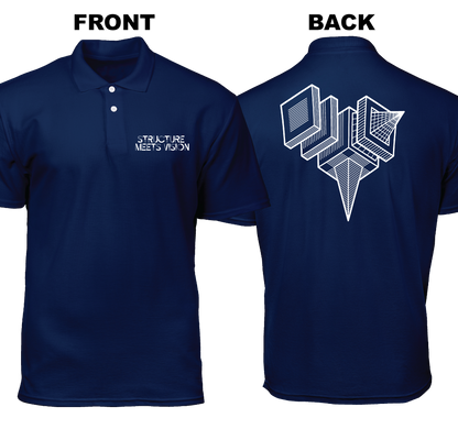 Cotton Polo Shirt: Structure Meets Vision  (Front and Back)