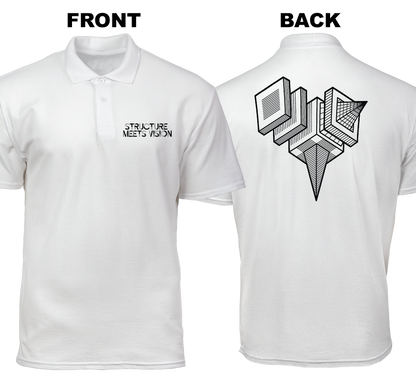 Cotton Polo Shirt: Structure Meets Vision  (Front and Back)