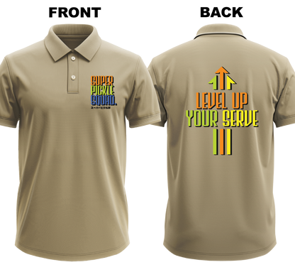 Drifit Polo Shirt: Super Pickle Squad (Front & Back)