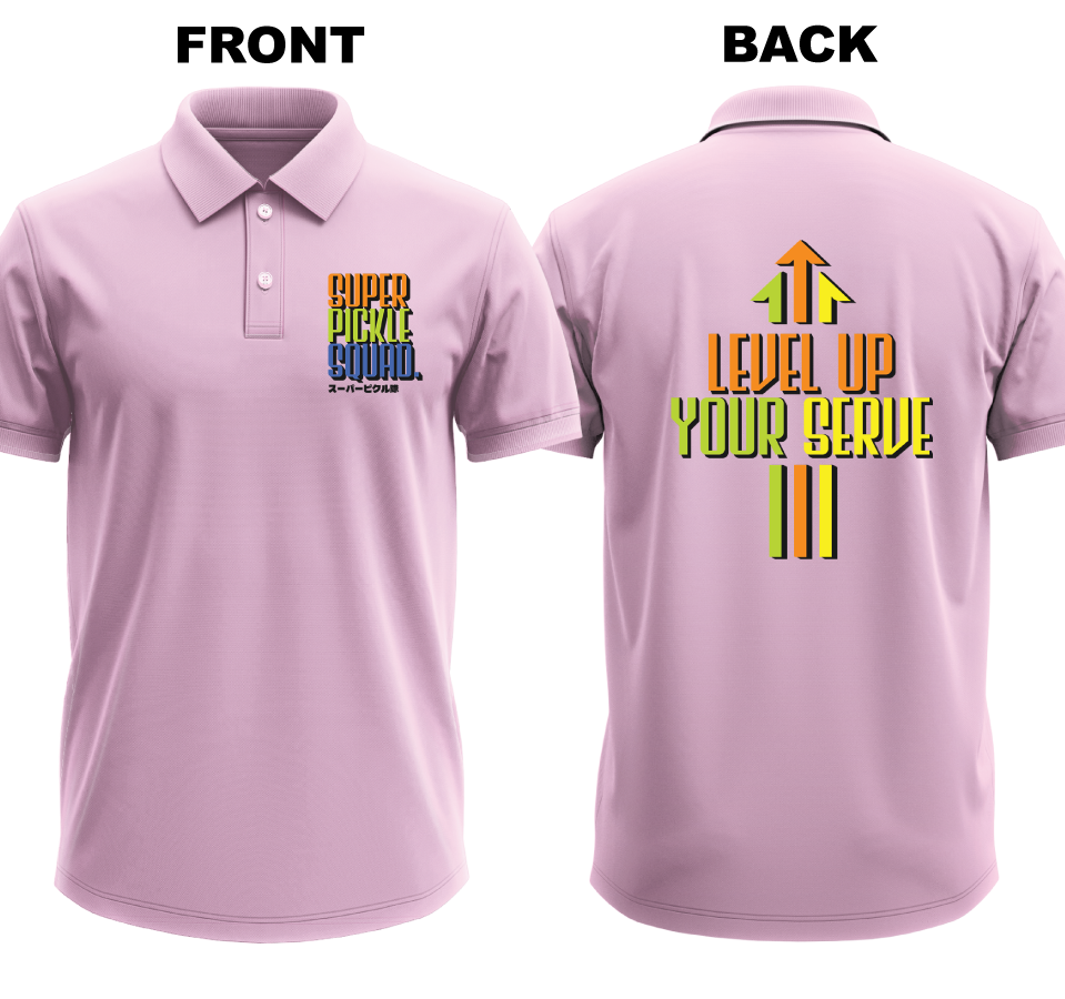 Drifit Polo Shirt: Super Pickle Squad (Front & Back)