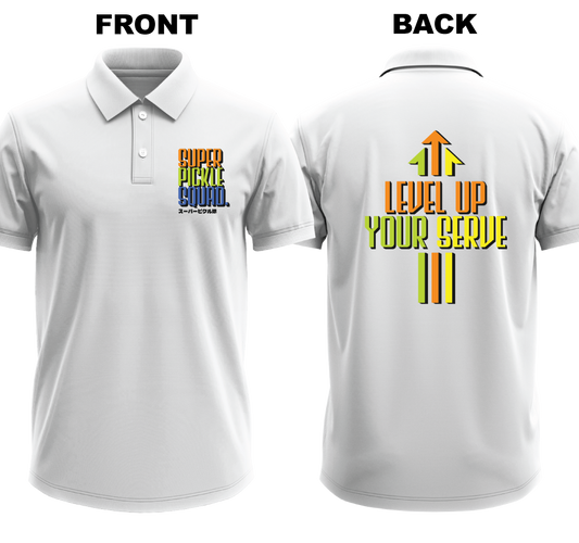 Drifit Polo Shirt: Super Pickle Squad (Front & Back)