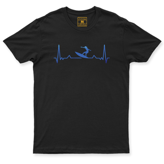 Drifit Shirt: Surfing Heartbeat