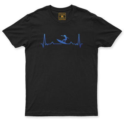 Drifit Shirt: Surfing Heartbeat