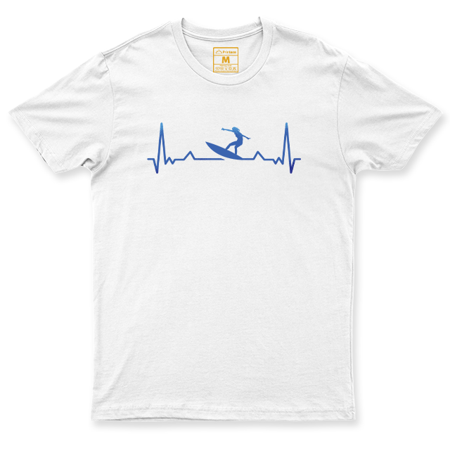 Drifit Shirt: Surfing Heartbeat