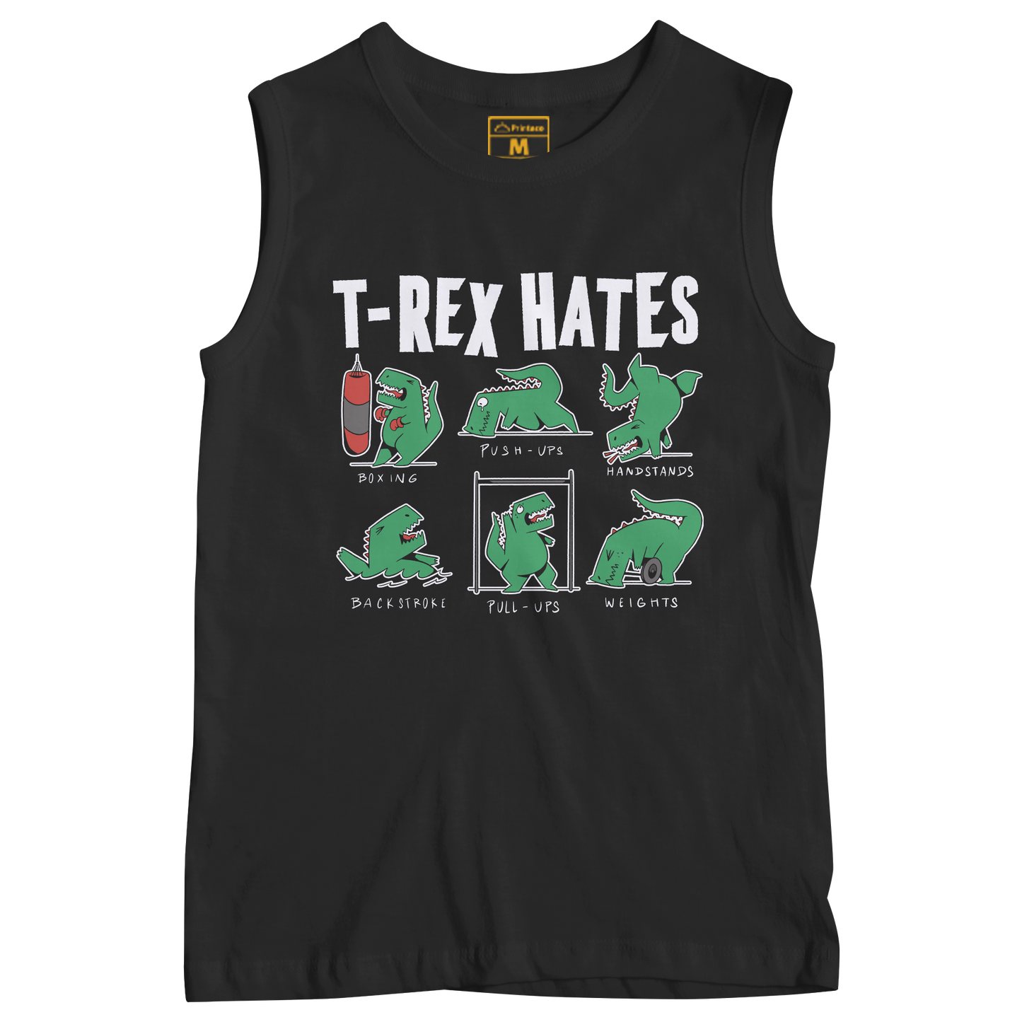 Sleeveless Drifit Shirt: T-Rex Hates