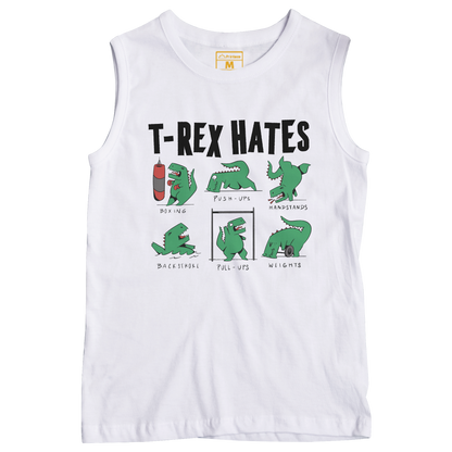 Sleeveless Drifit Shirt: T-Rex Hates