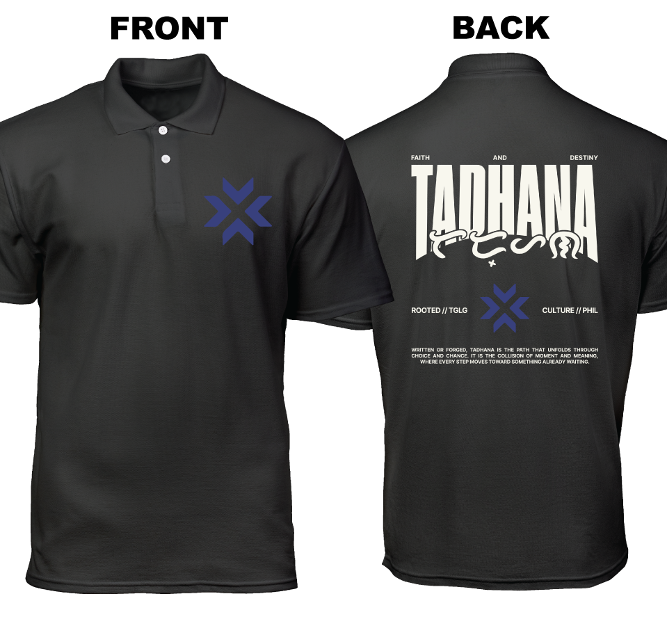 Cotton Polo Shirt: Tadhana (Front and Back)