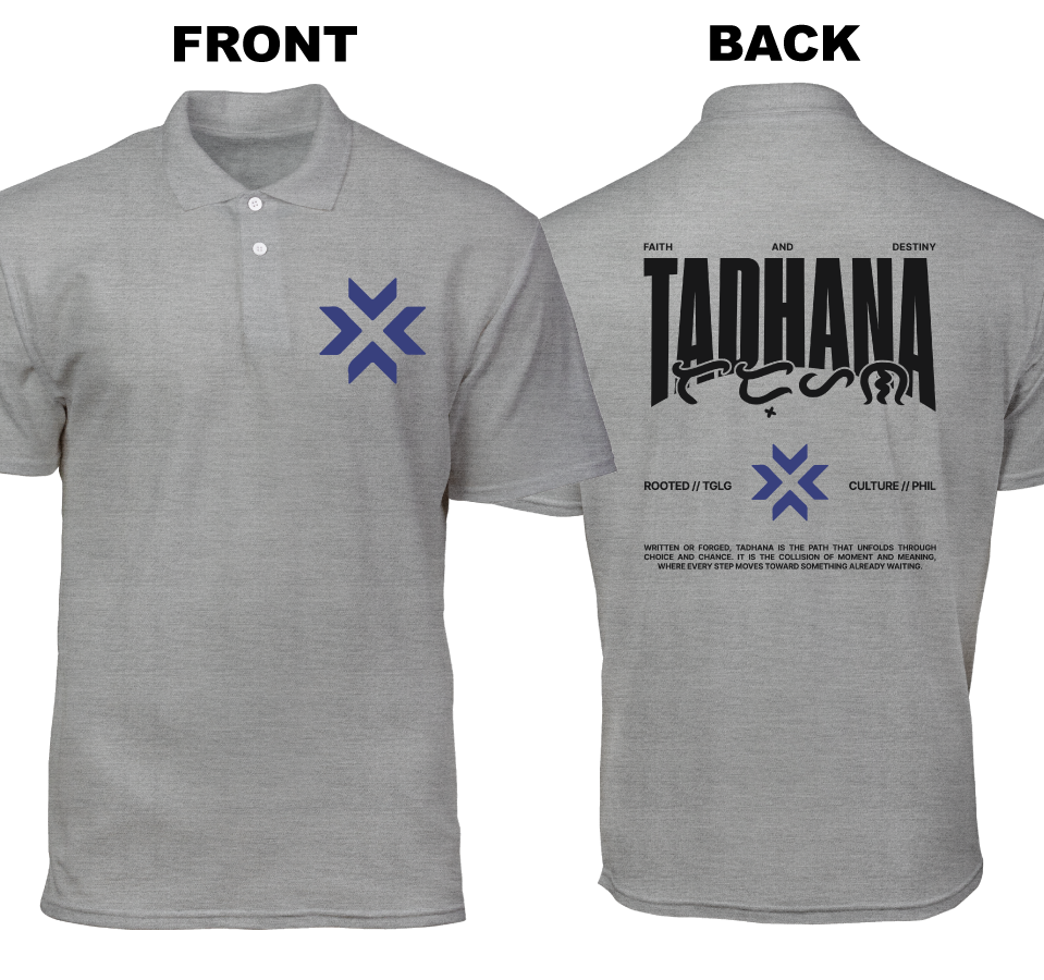 Cotton Polo Shirt: Tadhana (Front and Back)