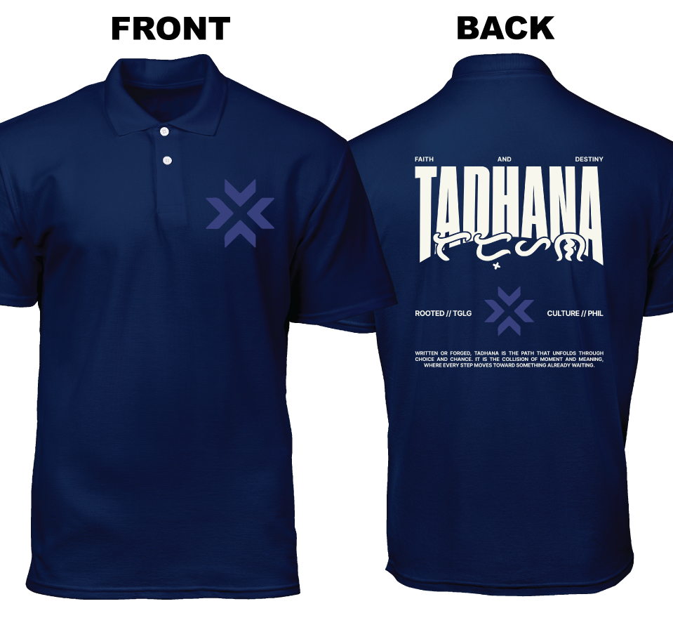Cotton Polo Shirt: Tadhana (Front and Back)