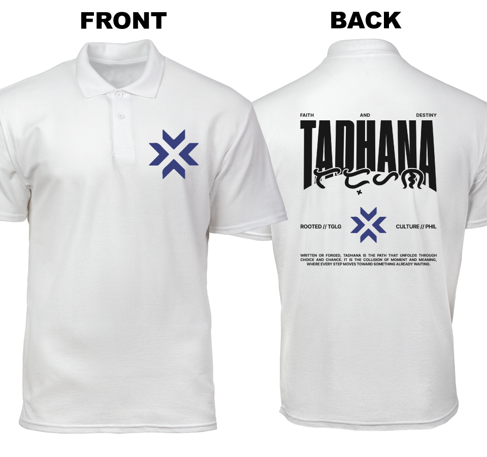 Cotton Polo Shirt: Tadhana (Front and Back)